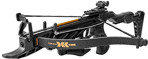 Bear X Desire XL Pistol Hunting Crossbow, Self-Cocking, Adjustable Stock up to 2.5, Compact Design, Includes 3 Premium Bolts, Dependable Accuracy