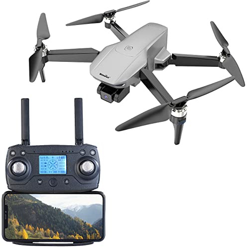 Simulus Flug Drohne: Faltbare GPS-Drohne mit 4K-Cam, 3-Achsen-Gimbal, Brushless-Motor, App (GPS Kamera 4K, Drone mit Kamera, VR)