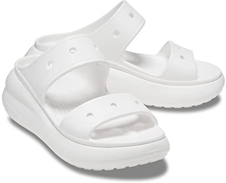 Crocs Classic Crush Sandal White Men's 13, Women's 15 Medium