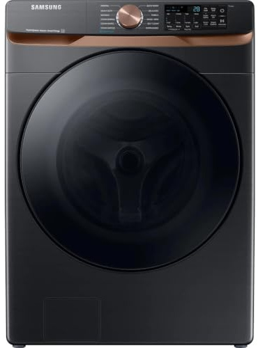 Samsung 5.0 cu. ft. Extra Large Capacity Smart Front Load Washer with Super Speed Wash and Steam, Brushed Black, WF50BG8300AVUS