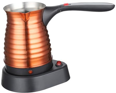 JISADER Caffettiera Turca elettrica da 500 ml, caffettiera in Acciaio Inossidabile, teiera Veloce per Bar all'aperto