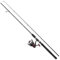 DAM Full Tech Spinning Combo, Süßwasserangler Angelrute Rolle Hecht Barsch Zander Mehr, Starkes Leichtgewicht Vielseitig, Schwarz Grau, 2.40m Mäßig schnelle Rute, 3000er Rolle