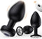 Plug Anal Juego de 3, Dildo Anal Plug Dilatador Plug Anales,con Vibración para Mujer Hombre 10 Modos Juguetes Sexuales, Silicona Butt Plug Consolador Anal Juguetes Eróticos para Pareja Sexuales