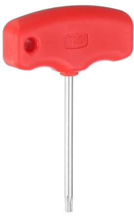 QUARKZMAN Destornillador Torx T20 de Acero Cr-V con Mango en Forma de T para Llave de Estrella para Portaherramientas de Torno CNC