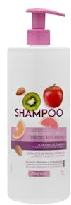 Champú protección y brillo todo tipo de cabello con extracto de frutas naturales Botella 1 L Pack 2