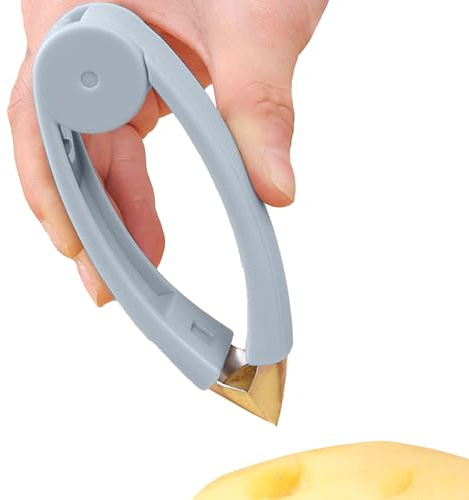 Ananasögonborttagare – jordgubbsskärnare och ananasskalare i rostfritt stål – pincett med ergonomiskt handtag, köksredskap för att förbereda tomater, körsbär, potatis och paprika