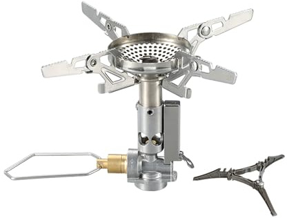 CAMPINGMOON XD-2F Canister Top Stove Portable Compact Foldable w/igniter w/Gas Fuel Can Stabilizer XD-2F/Z41