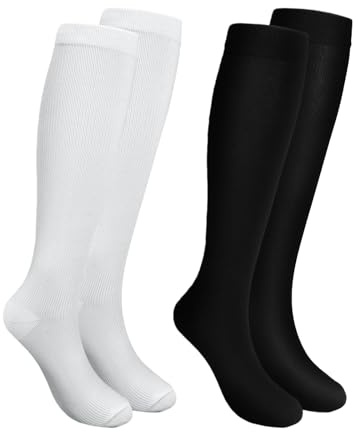Losvcbcx (2/4/6/7 coppie di calze da compressione da 15-20 mmHg per uomini e donne sono i migliori articoli sportivi e medici per le infermiere che corrono in volo