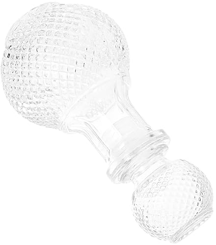 Veemoon Carafe à Whisky Verre Transparent Bouteille Décorative Créative pour Vin et Liqueur Récipient Élégant pour Stockage et Service Design Épais et Pratique