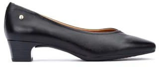 Pikolinos Manises Zapatos Tacón Mujer | en Cuero | Tacón Medio | Negro