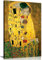 Kunstdruck auf Leinwand, Gustav Klimt Kuss, 45,7 x 30,5 cm