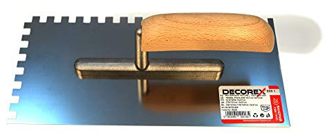 Acero inoxidable Paleta dentada espátula dentada 8 x 8 mm Paleta decorex HD Professionel