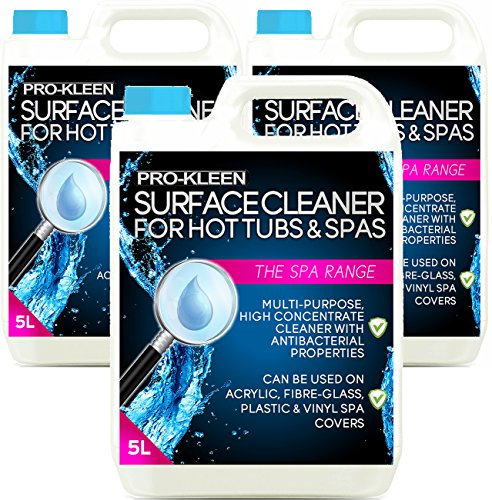 Pro-Kleen Hot Tub & Spa Surface Cleaner Spray (15L) - Removes Dirt, Oil & Grease - Deeply Cleans Hot Tub, Pool & Spa Shells