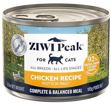 Ziwi Peak Nassfutter für Katzen, Hühnchengeschmack, 12 Dosen à 185 g