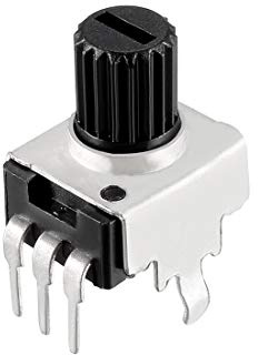 sourcing map Carbon Film Potentiomètre 50KOhm Variable Résisteur Tour unique Rotatif 5Pcs Longueur de l'arbre 7 mm