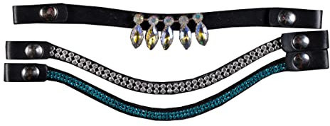 HKM Hobby Horsing Stirnband Blau/Silber Einheitsgröße