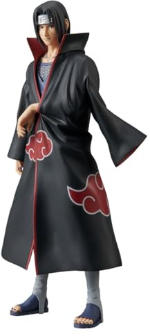 Banpresto Figura de Acción Itachi Uchiha Naruto Shippuden, Grandista 28 cm, BP28670P Multicolor, Figura Coleccionable, Óptimo para los fanaticos del Anime