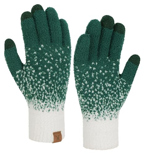 Bequemer Laden Mujeres Invierno Guantes Termicos Tactiles Punto Jacquard Esponjoso Guantes para Clima Frío Regalo Mujer