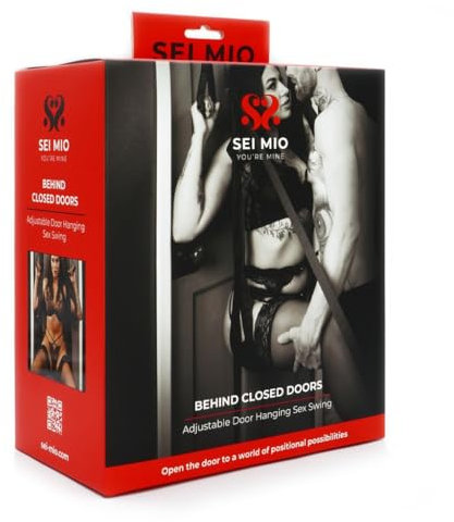 SEI MIO Adjustable Door Swing – Ultimate BDSM Kit, Bedroom Furniture with Love Seat, Bondage Restraints, BDSM Sets, and Sex Swing