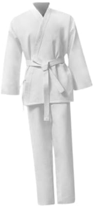 rockible Uniforme de Karate, Karate Gi, Mangas Largas Transpirable con Cinturón Conjunto de Trajes de Karate, Ropa de Karate para Ejercicio de Karate de, 170