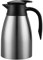 Thermoskanne Edelstahl, Isolierkanne 1,5 Liter, Kaffeekanne Thermo, Auskleidung aus Edelstahl 304, Doppelschichtige Vakuumisolierung, Kaffeekanne (Silber)