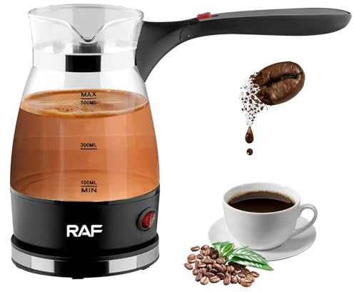 BAIFULAI Cafetera turca, 600 ml, cafetera de café turco, cafetera de inducción, tetera turca, cafetera espresso, cafetera de camping, cafetera moca, cafetera turca