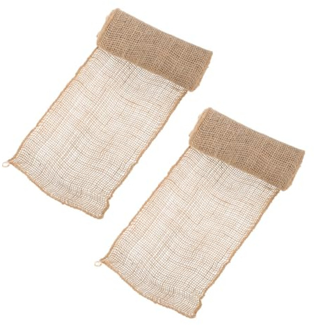 CLISPEED 2 Rouleaux Bandage Protecteur pour Arbre Toile de Jute Résistant Au Vent Protection Hivernale pour Arbres Fruitiers Arbustes et Plantes Ornement