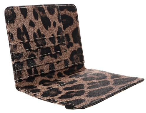 WRITWAA Portapassaporto Rfid Leopardato in PU Leggero Scomparti Multi-Documento per Viaggi in Famiglia