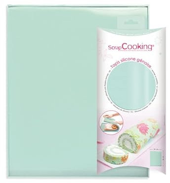 SCRAP COOKING 3175 Tapis génoise silicone 27 x 36 CM, Vert, 27 x 36 x 1 cm