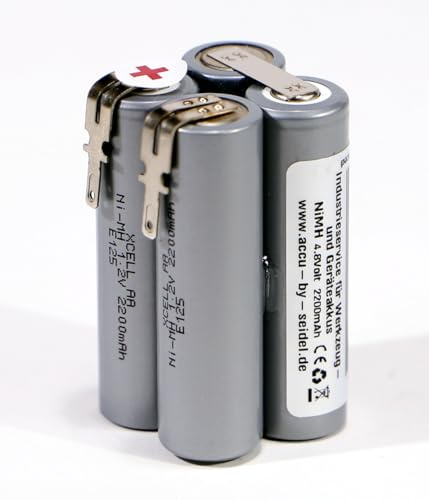 Ersatz-Akku (M22) geeignet für Makita 6723DW 6722DW Akku-Knickschrauber 4,8V - Nickel-Metallhydrid-Akku NiMH 2200 mAh (Erstausrüster-Qualität!)