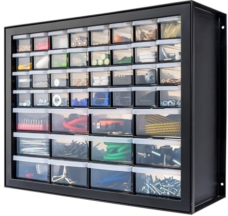 IRIS USA, Inc. 44 Schubladen 19.5 Inch by 15.5 Inch by 7 Inch, schwarz