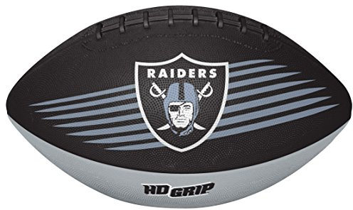 Rawlings NFL Las Vegas Raiders 07731072111NFL Downfield Football (All Team Options), Black, Youth
