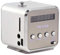 Digital Speaker Mini Speaker Music Player FM Radio Stereo MP3 MP4 Music Player PC Fashion Support TF Card USB Disk FM(Silver)
