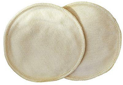 Disana Stilleinlagen aus Bio-Baumwolle, Mikrofaser, Stillvorlagen, wiederverwendbar, 1 Paar (14 cm)