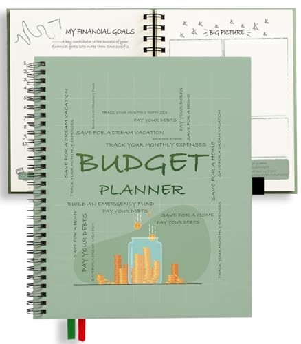 Budget Planner & Expense Tracker – Undated Monthly Budget Book, Financial Organizer with Bill Organizer & Savings Tracker, Ideal for Personal Finance Management