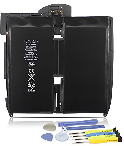 A1315 Tablette Akku Compatible with iPad 1 1st Gen A1219 A1337 EMC 2311 2328 i-Pad1,1 16GB 32GB 64GB MB292LL/A MB292B/A MB292E/A MB292FD/A MB293LL/A MB293FD/A MB293B/A MB294LL/A MC349LL/A MC497LL/A