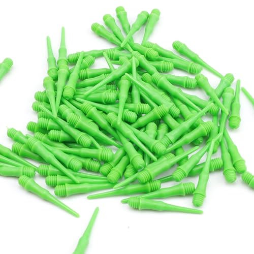 HUANR 200 Pièces Fléchettes Pointe Plastique, 28 mm Pointe Flechette Plastique, Pointes de Fléchettes Souples de Remplacement Pointes de Fléchettes,pour Débutants Amateurs de Fléchettes