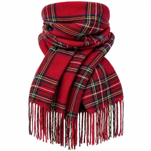 Scarf for Women UK Autumn Winter Scarves Ladies Christmas Birthday Gifts | Soft Warm Scarf Checked Long Blanket Wrap Shawl Halloween Secret Santa Xmas Stocking Fillers for Mum Girls