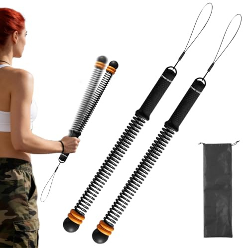 Cordes de Combat lestées sans Fil | Bâtons De Saut Portables Ajustables | Corde D'Entraînement sans Fil pour Salle De Sport À Domicile - pour Débutants Fitness Entraînements Extérieurs