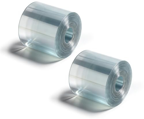 TLDBATIC 2 Rotoli Pellicola Protettiva Auto Trasparente 5CM×10M, Film Protezione Auto Auto-Adesivo, Protezione Battitacco, Film Anti-graffio, Paraurti, Telaio Bicicletta