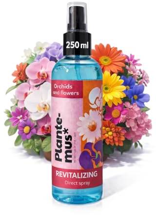 Plantemus Fertilizante Foliar Revitalizante para Flores y Orquídeas - Estimula la Floración y el Vigor - Spray Listo para Usar - 250 ml