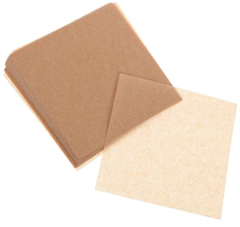 NIYANGLE Carta per Hamburger Quadrata 10x10 Cm 500 Fogli, Carta Alimentare Antiaderente Resistente All’olio per Barbecue, Ristoranti e Picnic, Fogli da Forno Separatori per Polpette