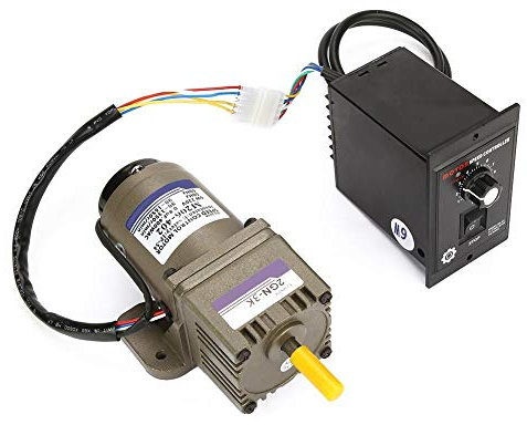 Moteur à engrenages électrique, moteur à engrenages asynchrone monophasé AC 220V 6W moment de force élevé moteurs à engrenages 3k / 5K / 10K / 15K / 20K(20K)