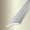 PROVISTON | Anpassungsprofil | Breite: 40 mm | Höhe: 0-18 mm | Länge: 1000 mm | Aluminium eloxiert | Rampe | Silber | Selbstklebend