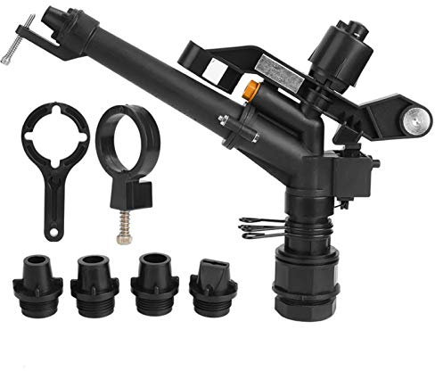 ANKROYU Arroseur d'irrigation, filetage femelle DN25 de 1,5 po à 1 po, arroseur de jardin à bras oscillant, arroseur à bras oscillant rotatif réglable à 360 degrés