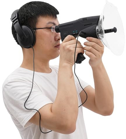 Parabolantenne Richtmikrofon, Monokulares 8X-faches Fernhören, Teleskop zum Abhören von Vögeln, Bush Walking, Jagd, Angeln, Camping-Werkzeuge