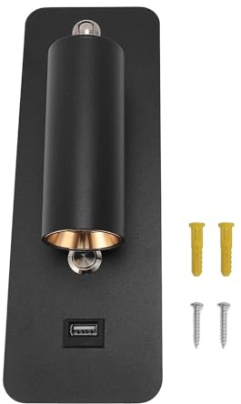 LED Wall Lamp Wall Mounted Reading Light with USB Port for Bedside Reading Bedroom Living Room 4000K Rotatable Hardwired