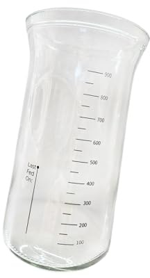 Gcljlmy startglas, brödbaktillbehör, mångsidig, med graderad skala, glaskniv behållare för dagligt bruk, matrumsmjölk