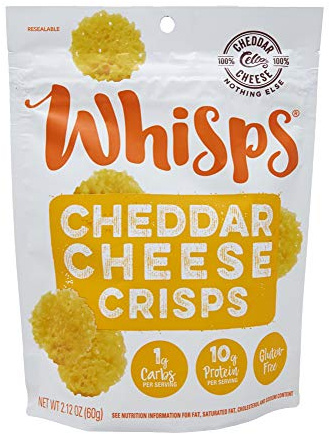 Cheese Crisps, Cheddar, 2.12 oz (60 g), Whisps