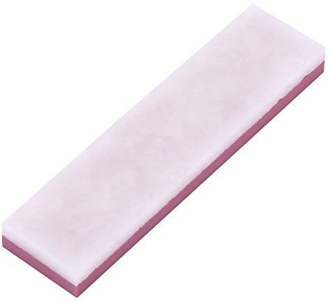 Pierre à Aiguiser les Couteaux, Double Face 3000/10000 Grains, Pierre Naturelle, 100x25x10mm, Blanc, pour Couteaux de Cuisine et Ciseaux